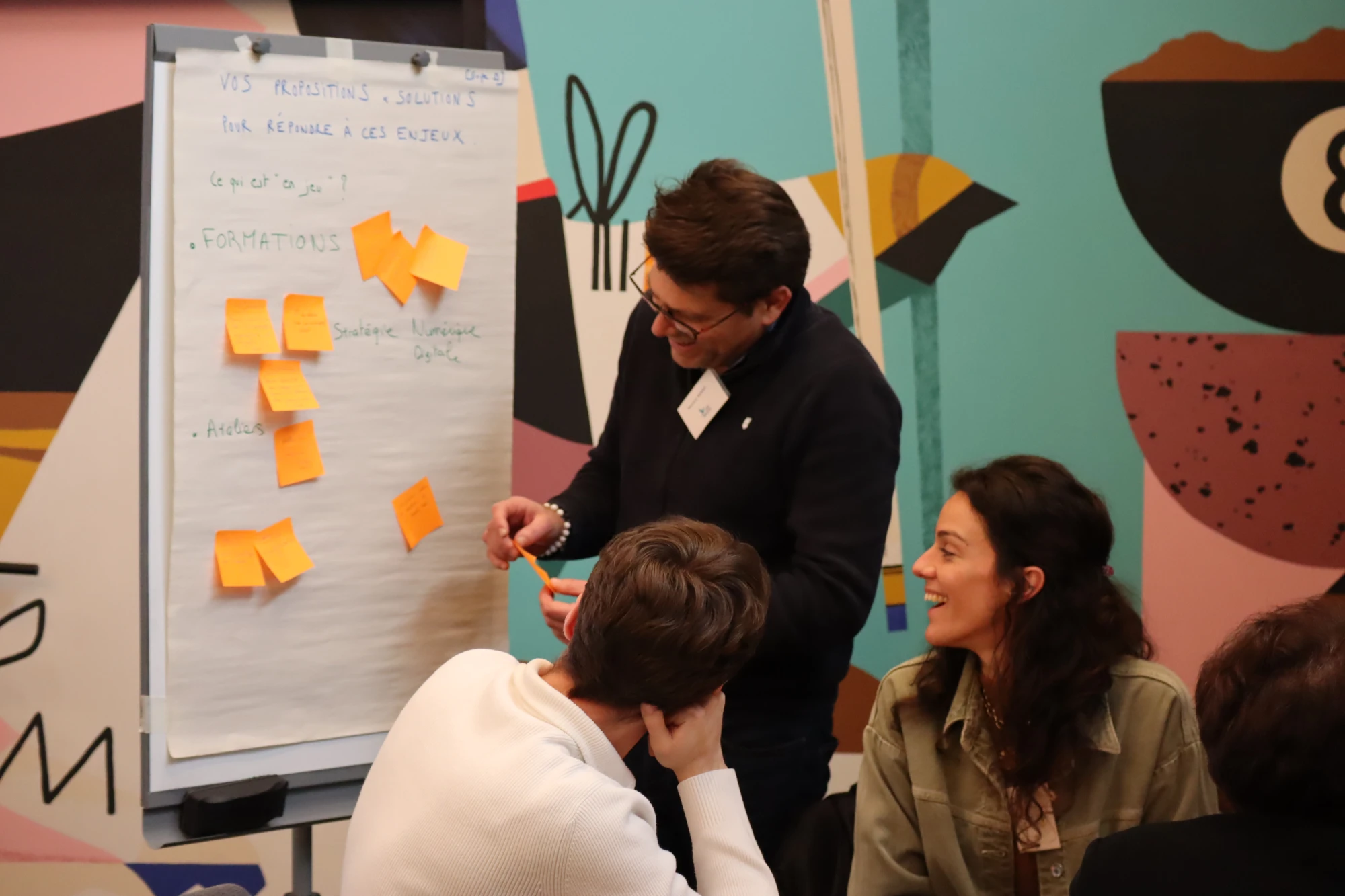 Animation d’atelier avec paperboard lors de la journée EFC du 3 février 